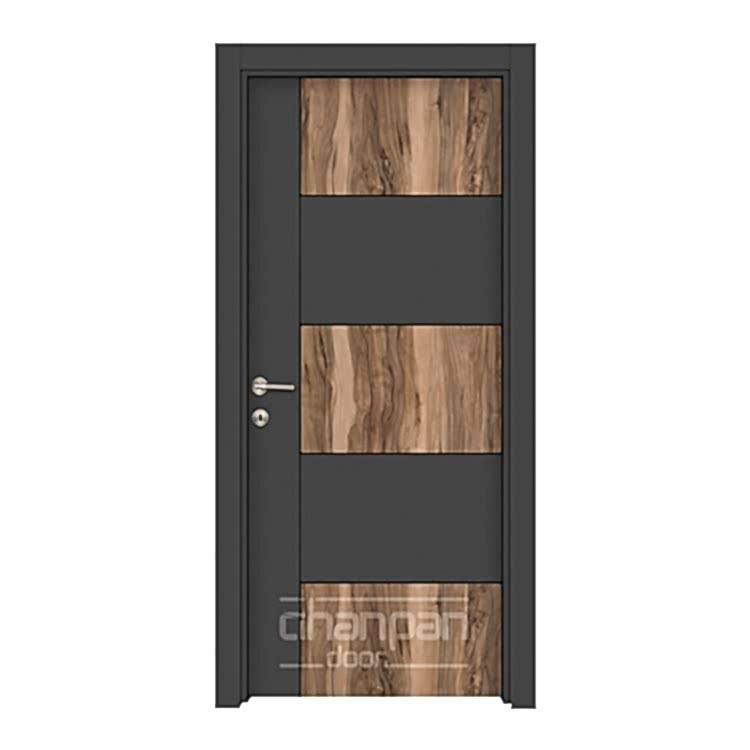 Modern melamine doors for global interior door markets.