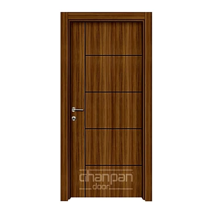 Modern melamine doors for global interior door markets.